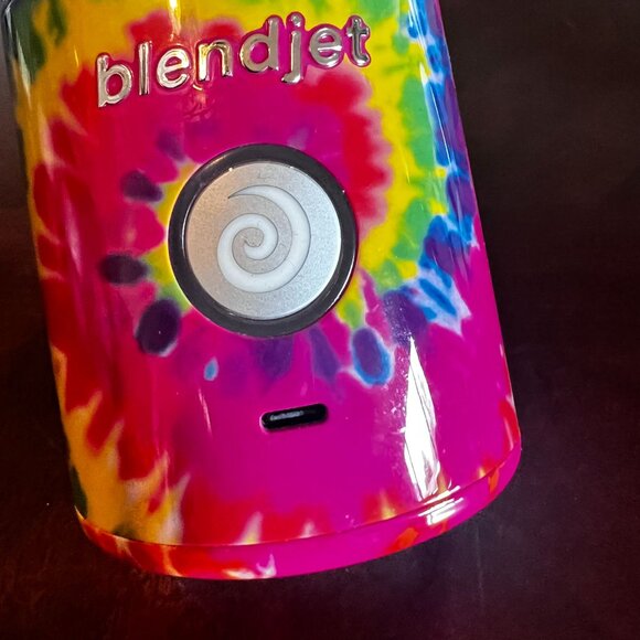 BlendJet Lisa Frank Rainbow Tie Dye Portable Handheld Blender Chargeable limited - Picture 7 of 11
